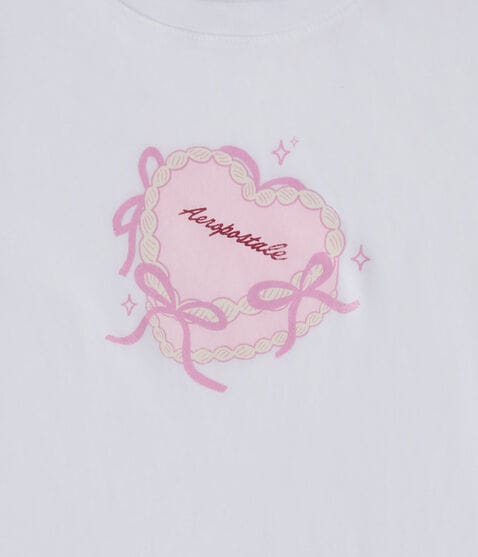 Aeropostale Heart Cake Graphic Tee Aeropostale Heart Cake Graphic Tee