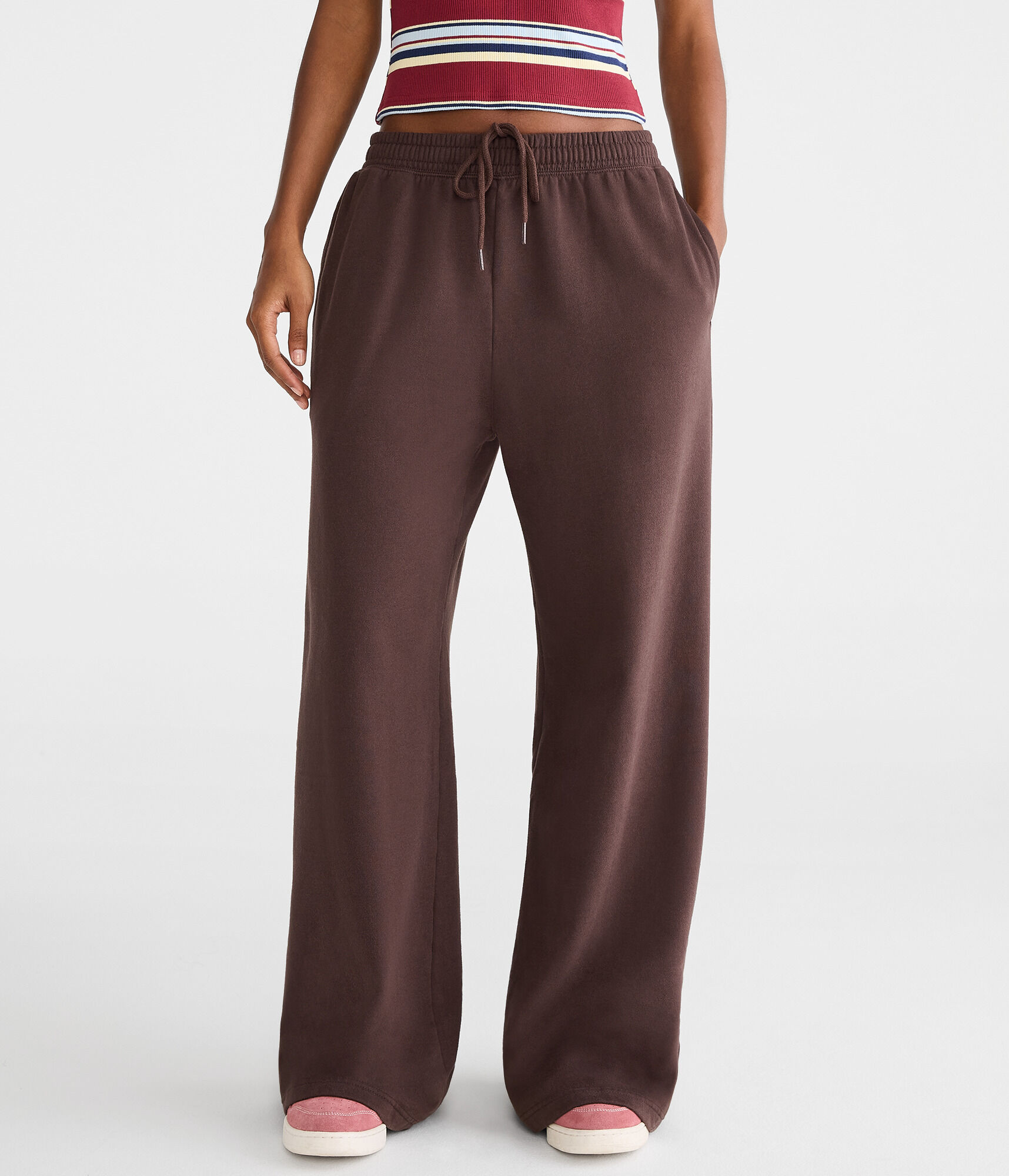 Cloud Soft Mid-Rise Wide Leg Sweatpants