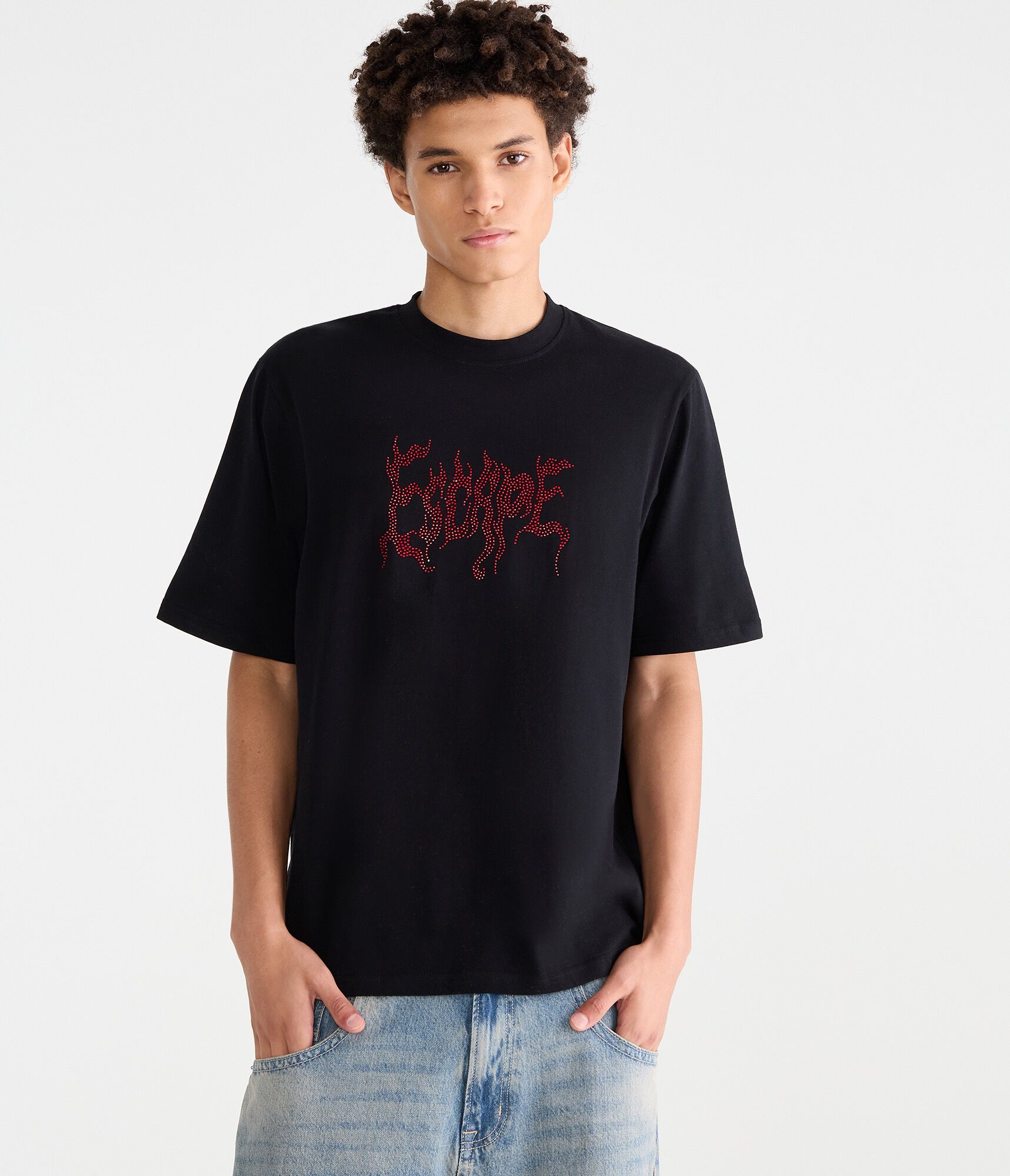 Rhinestone Escape Skull Graphic Tee