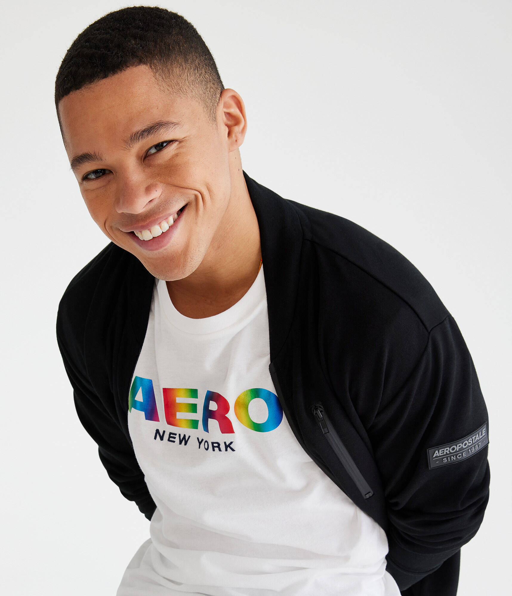 Aero Rainbow Foil Pride Graphic Tee