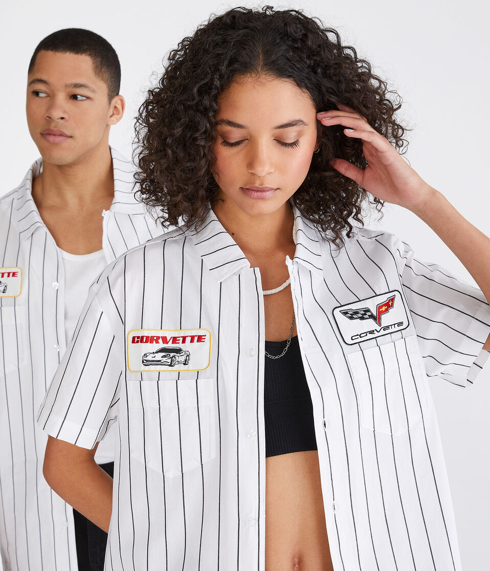 Corvette Striped Mechanic Shirt
