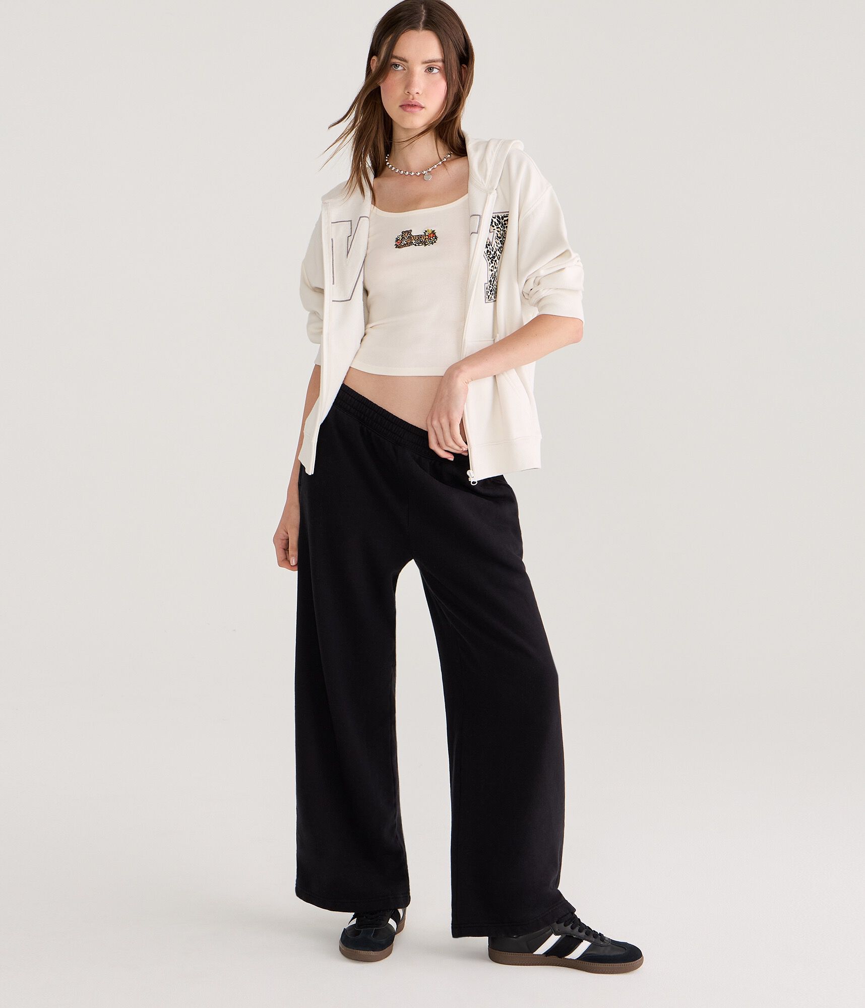 Cloud Soft Mid-Rise Wide Leg Sweatpants