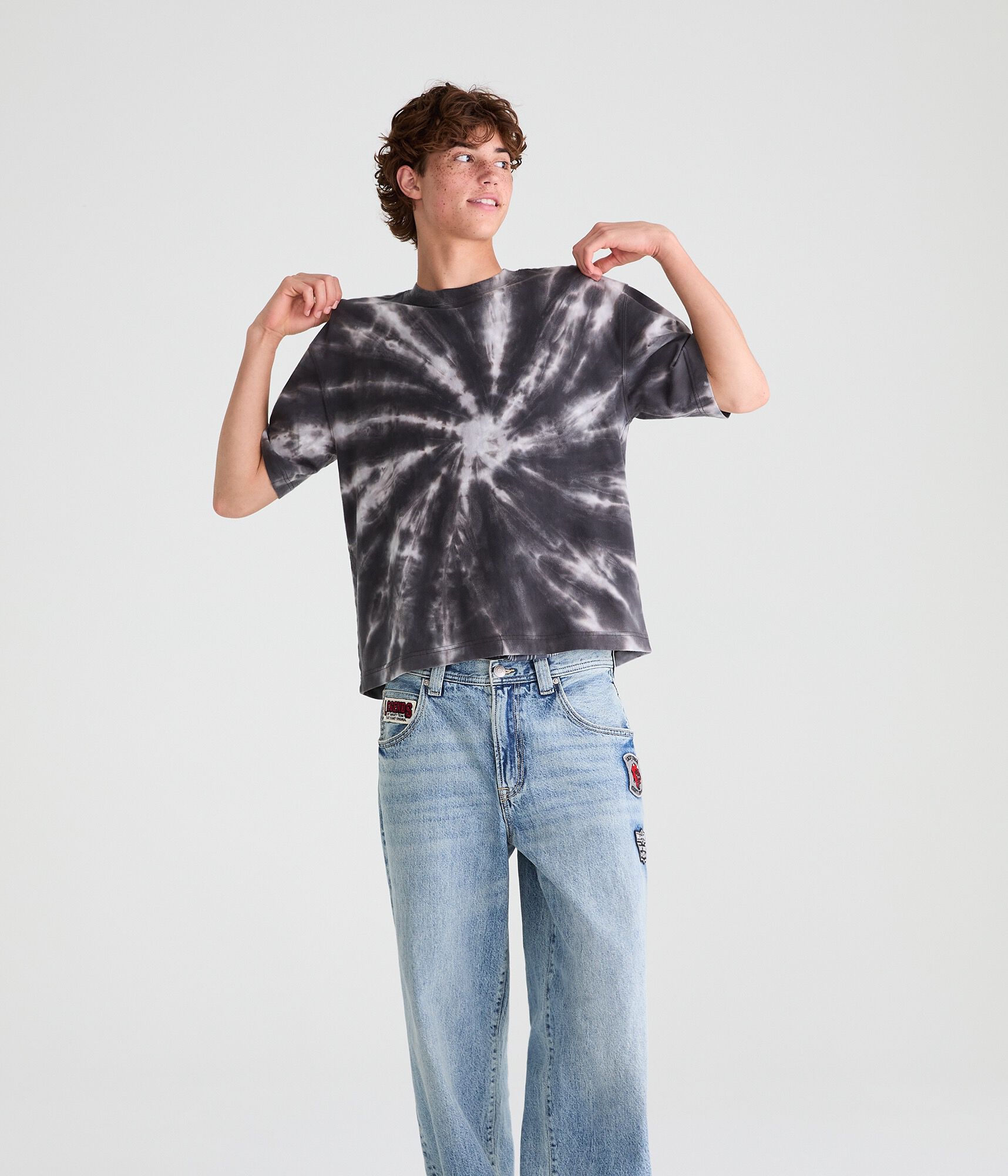 Tie-Dye Boxy Crew Tee