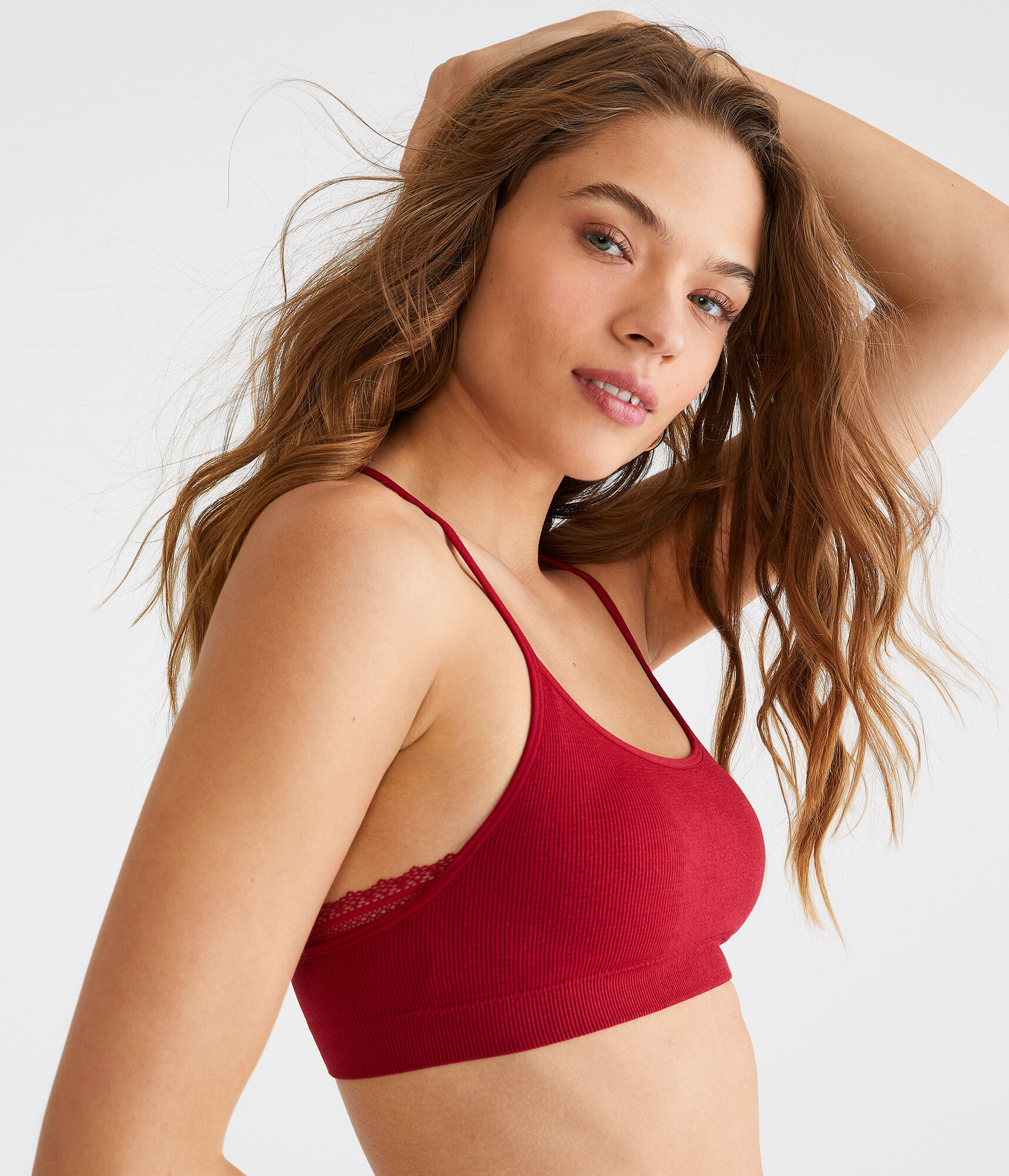 Seamless Lace-Back Bralette