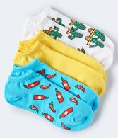 3-Pack Hot Sauce, Cactus Hat & Solid Socks