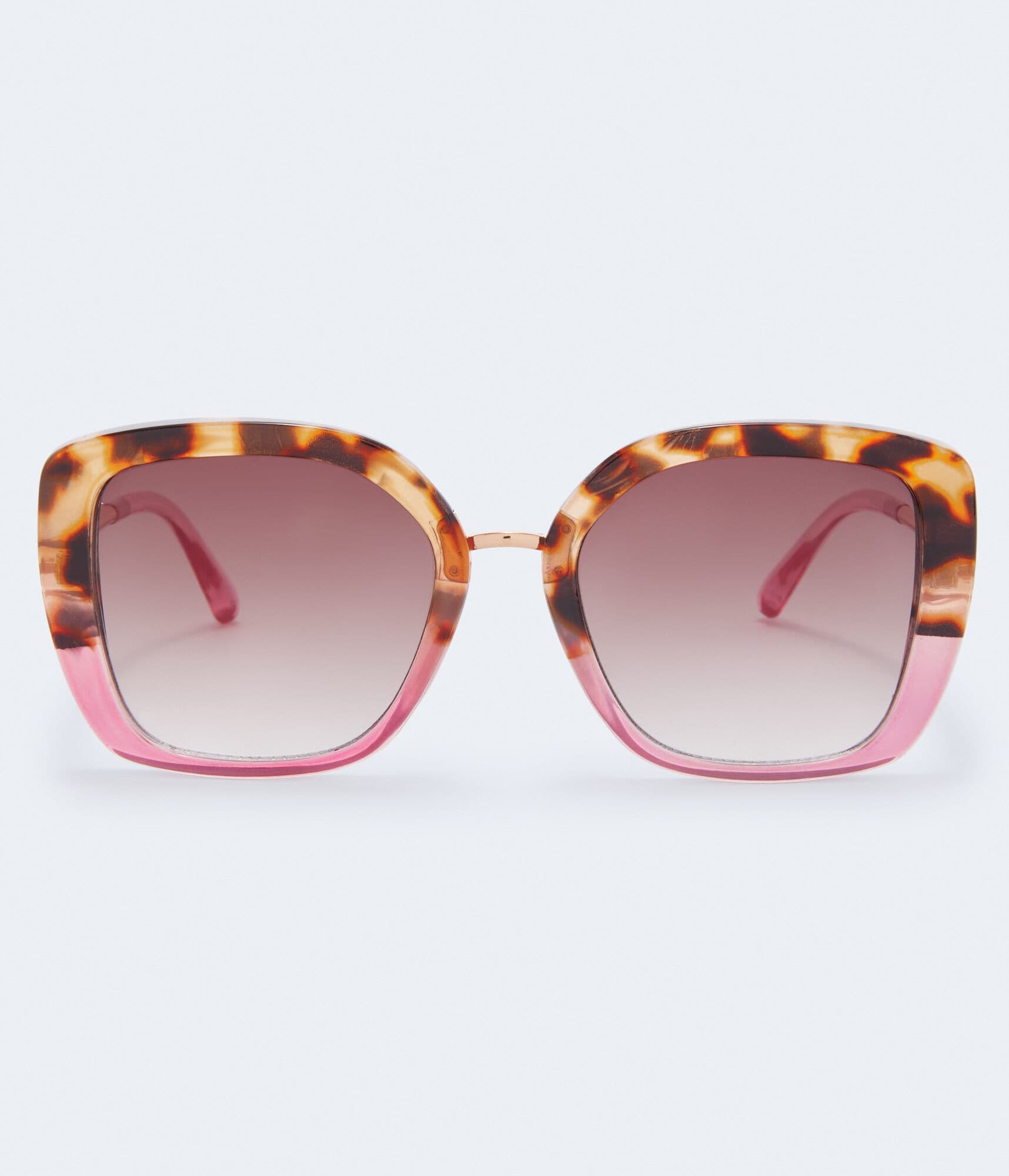 Oversized Split-Color Sunglasses