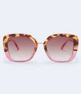 Oversized Split-Color Sunglasses