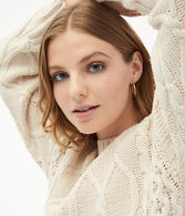 Mixed Cable Crew Sweater