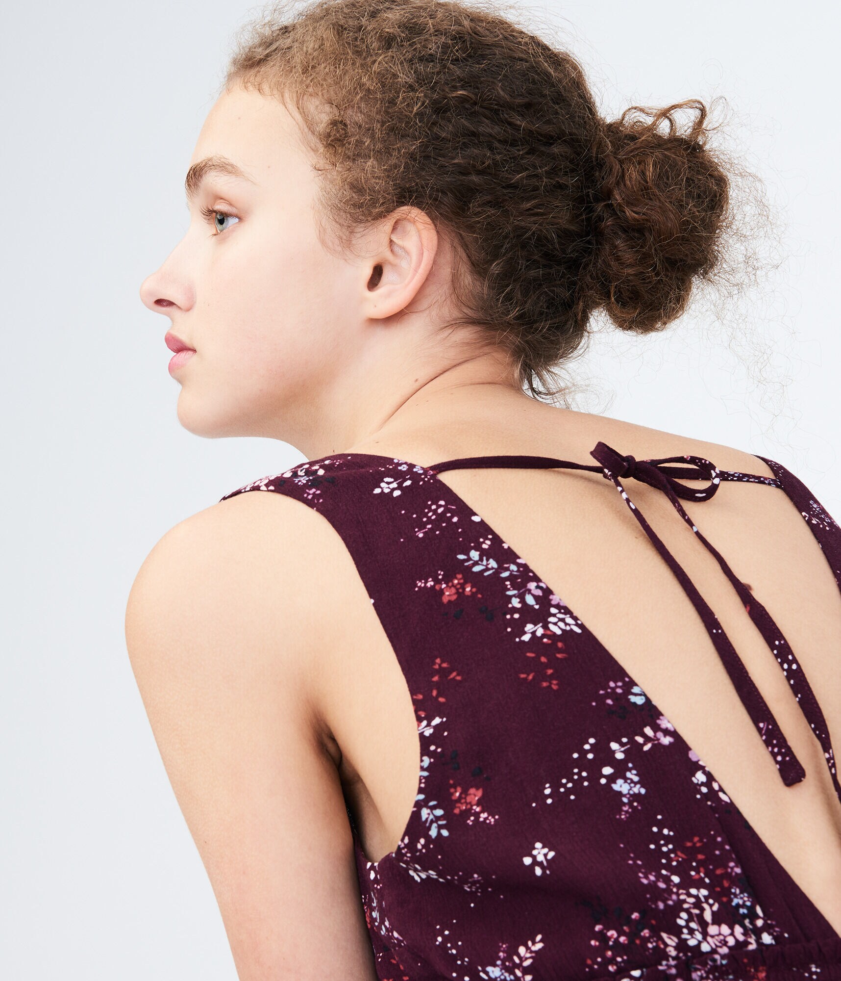 Floral V-Neck Fit &amp; Flare Dress