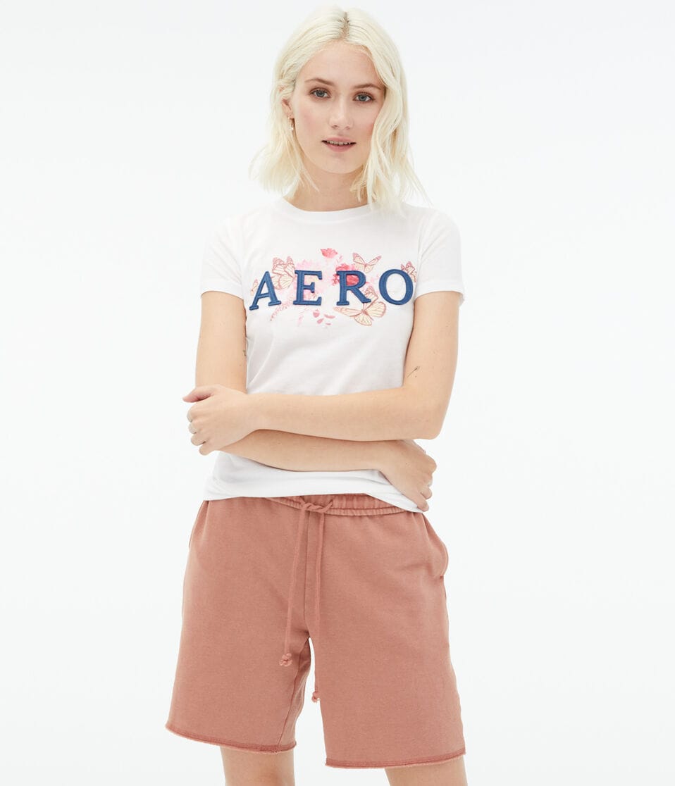 Aero Butterflies Appliqué Graphic Tee