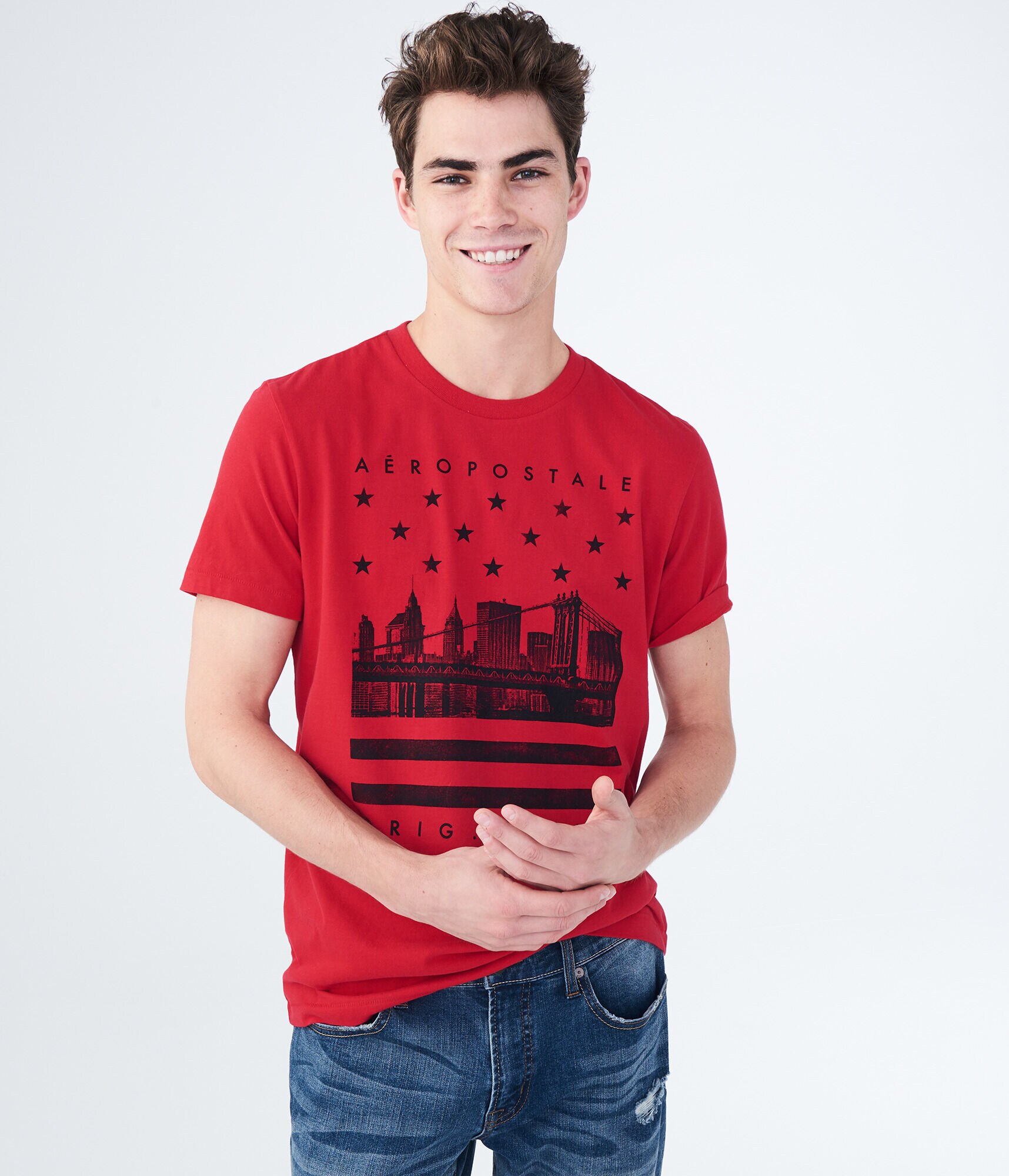 Aeropostale City Stars Graphic Tee