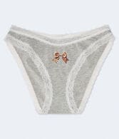 Bow Graphic High-Cut Bikini