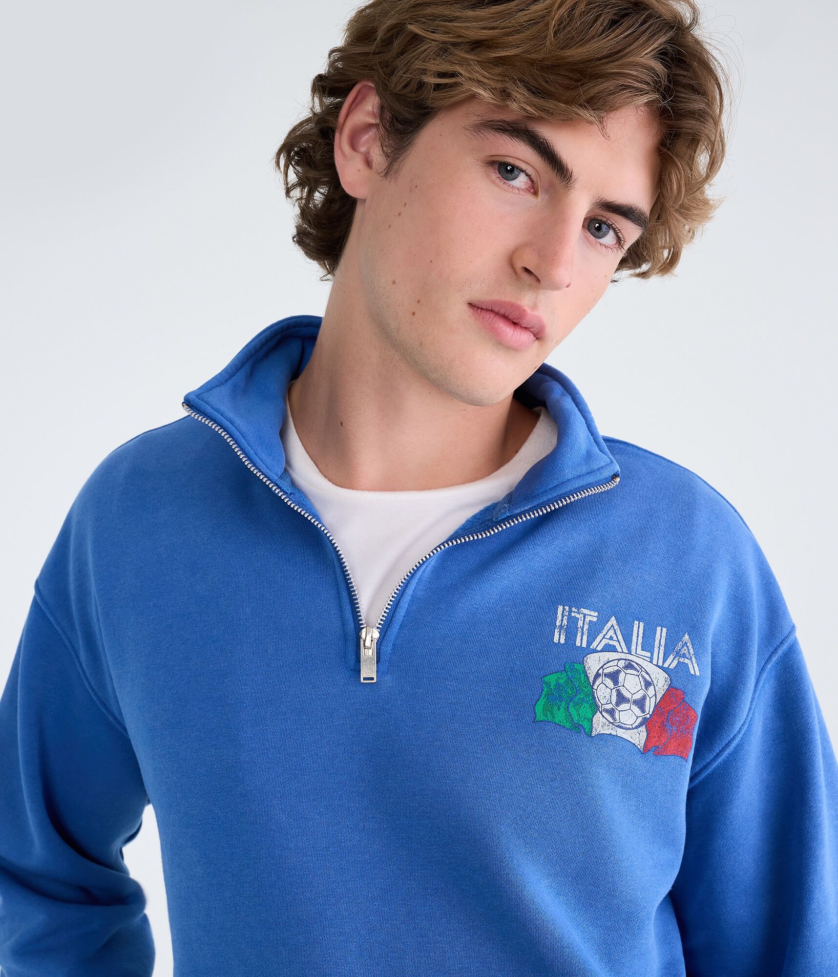 Italia Football Quarter-Zip Sweatshirt