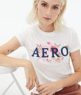 Aero Butterflies Appliqué Graphic Tee