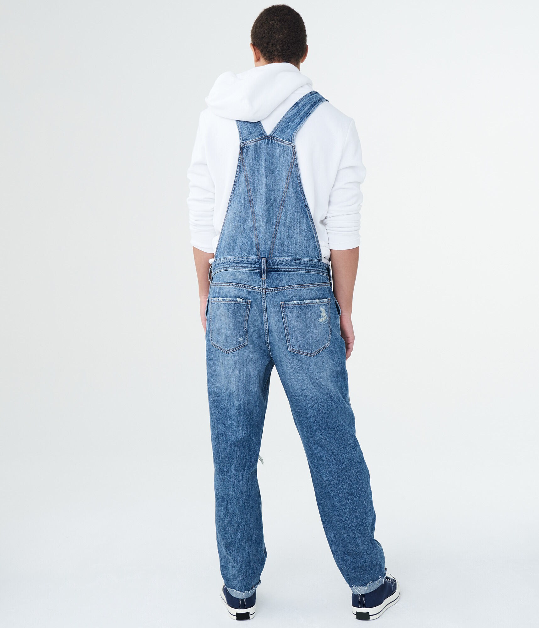 Aero One Medium Wash Denim Overalls