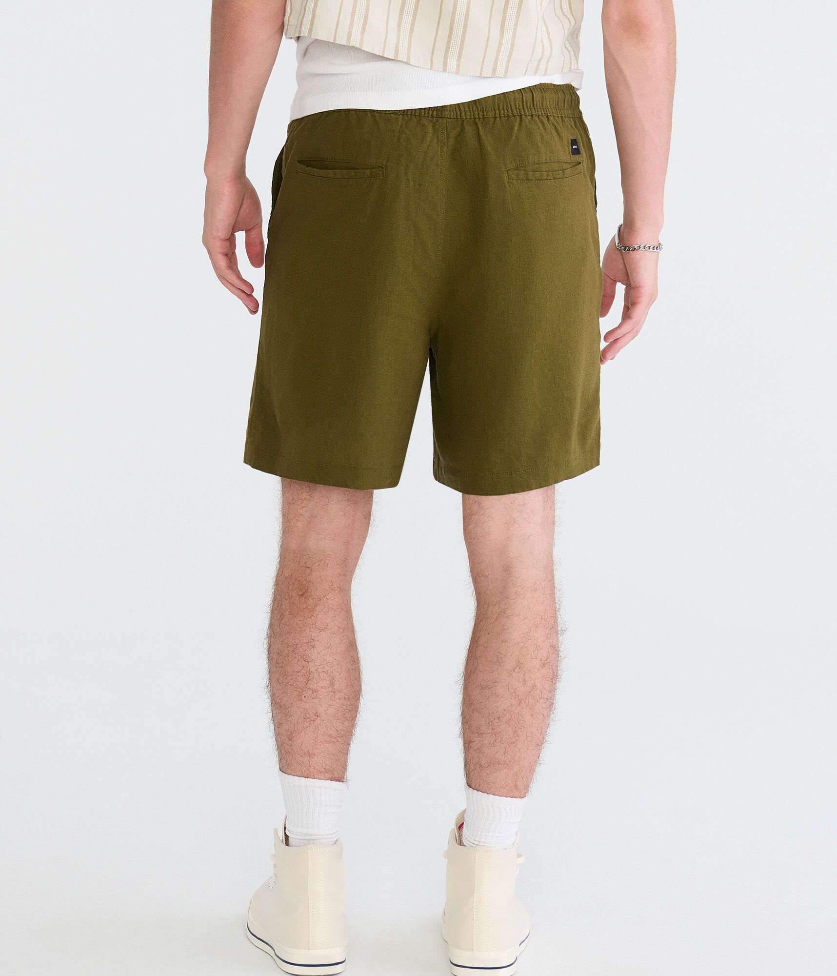 Solid Linen Shorts 7"