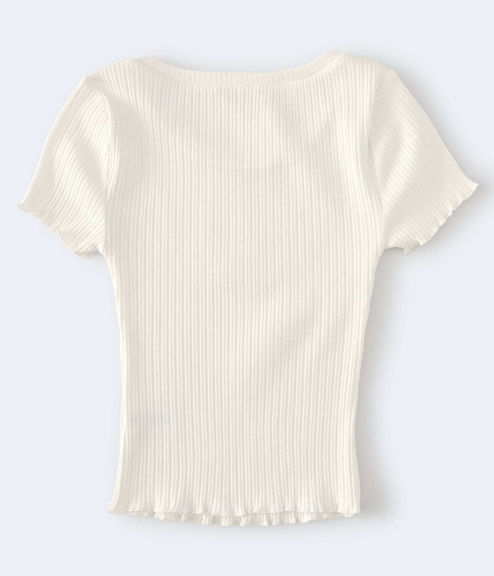 Ribbed Shrunken Tee