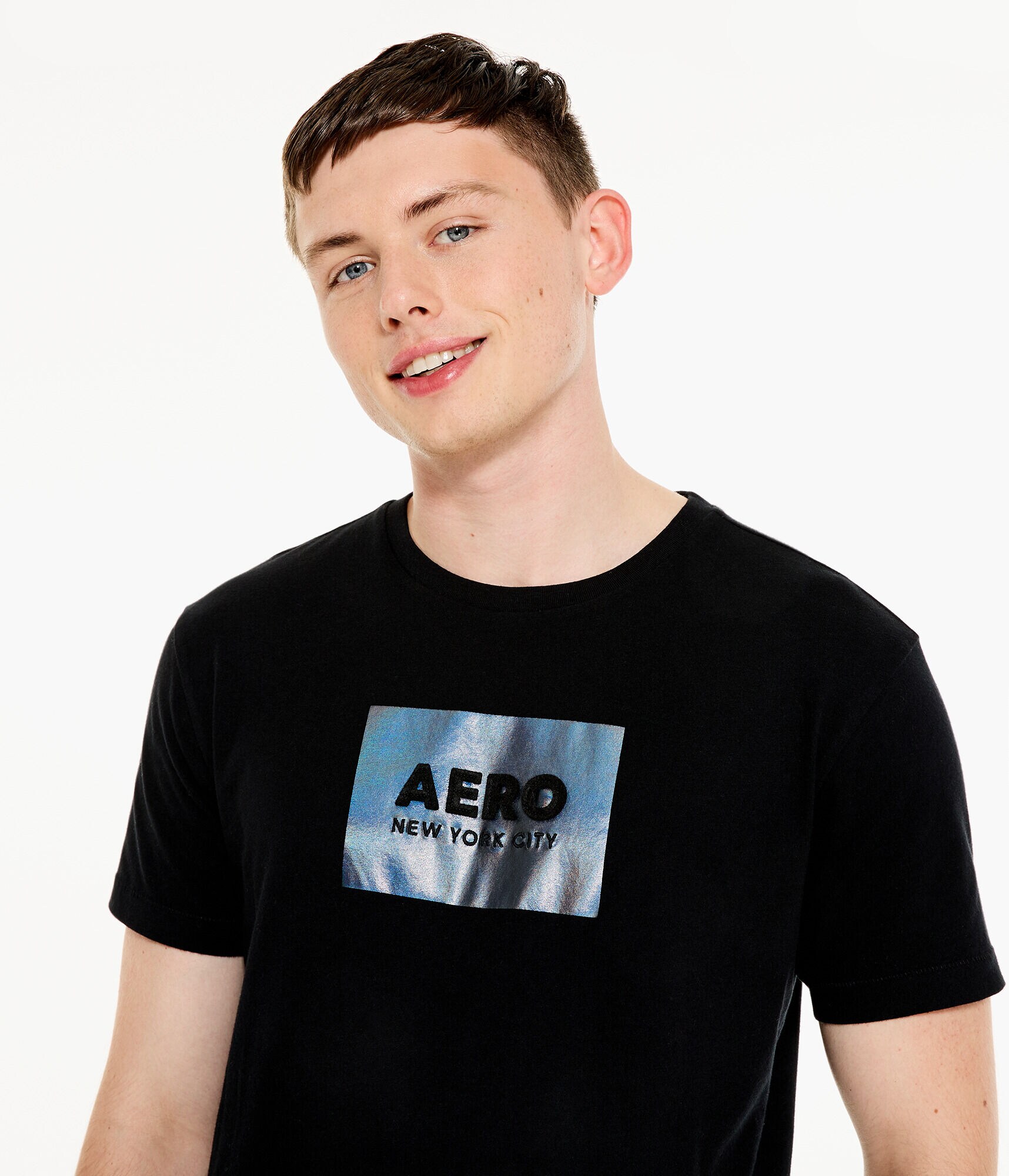 Aero Box Logo Foil Appliqu&eacute; Graphic Tee