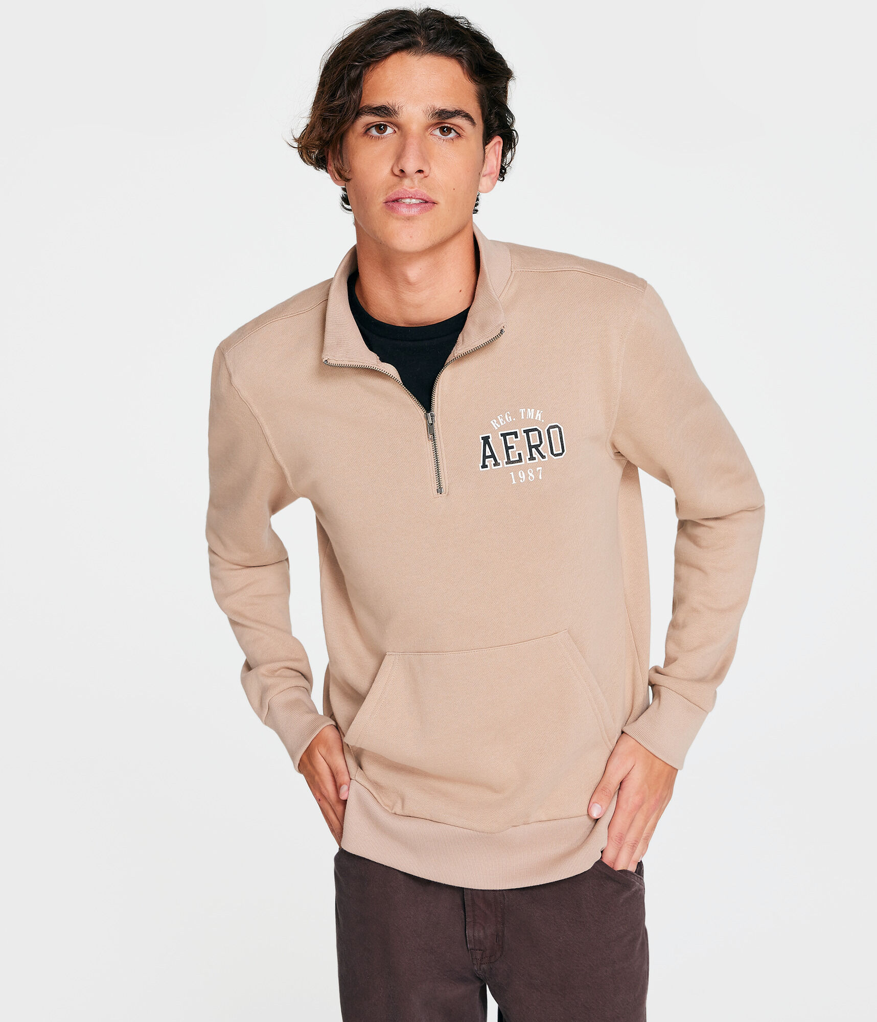 Aero 1987 Quarter-Zip Mock Pullover