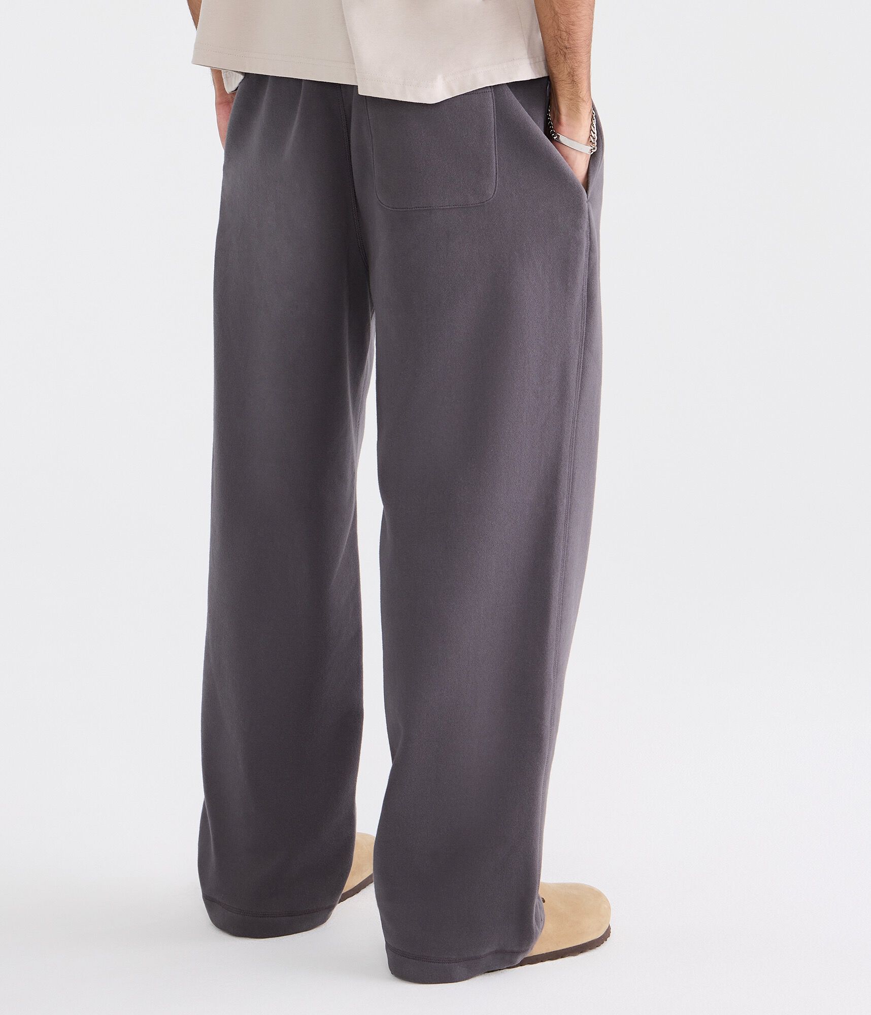 Cloud Soft Brooklyn Plaid Layered Waistband Baggy Sweatpants