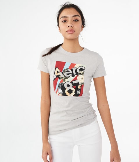 3D Aero 87 Floral Graphic Tee 3D Aero 87 Floral Graphic Tee
