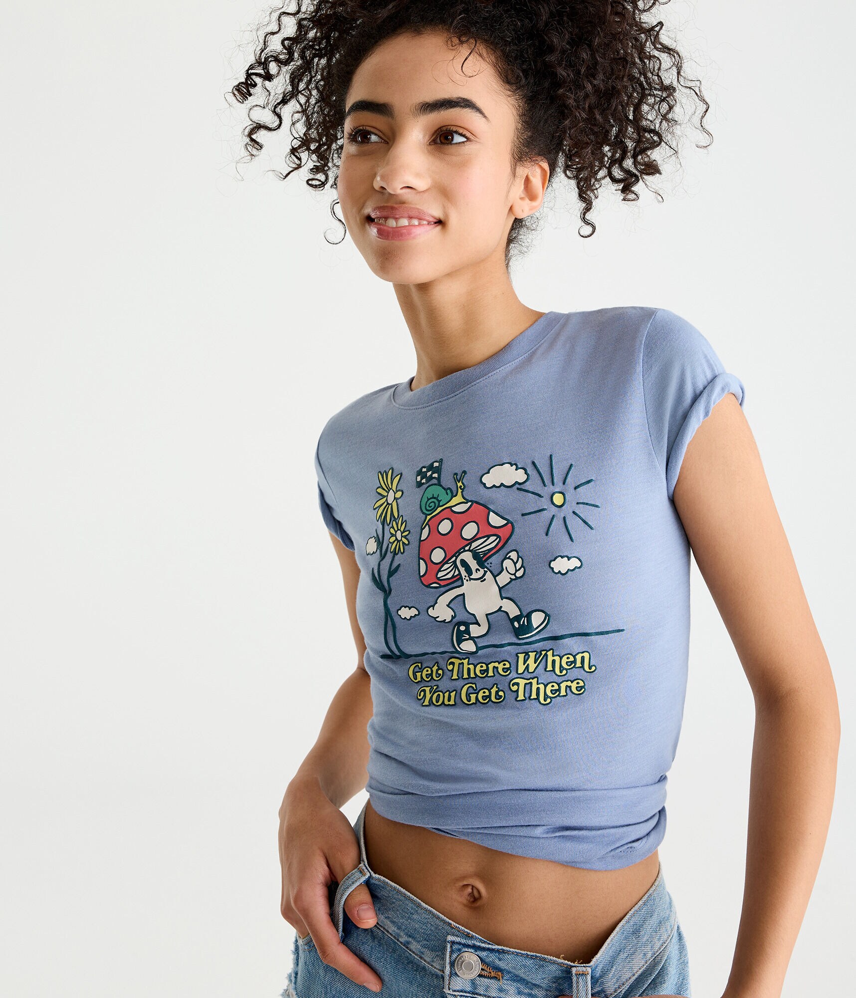 Walking Mushroom Graphic Tee