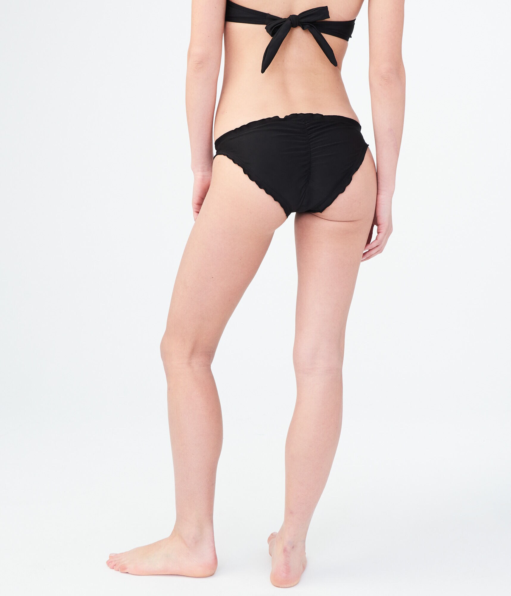 LLD Solid Ruffle Bikini Bottom