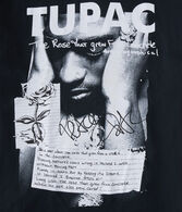 Tupac Concrete Rose Oversized Graphic Tee