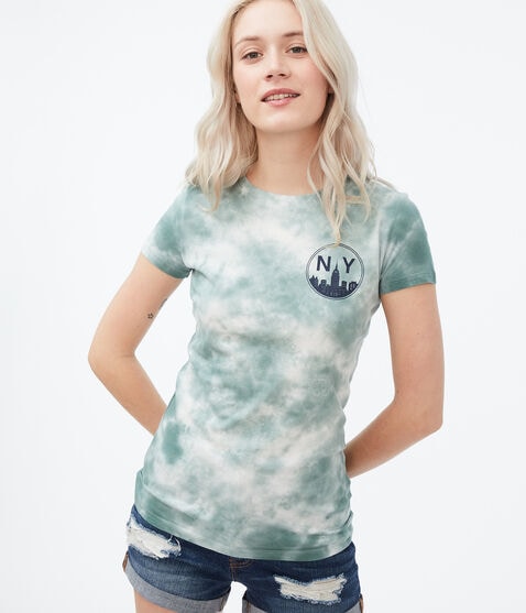 NY Skyline Tie-Dye Graphic Tee NY Skyline Tie-Dye Graphic Tee