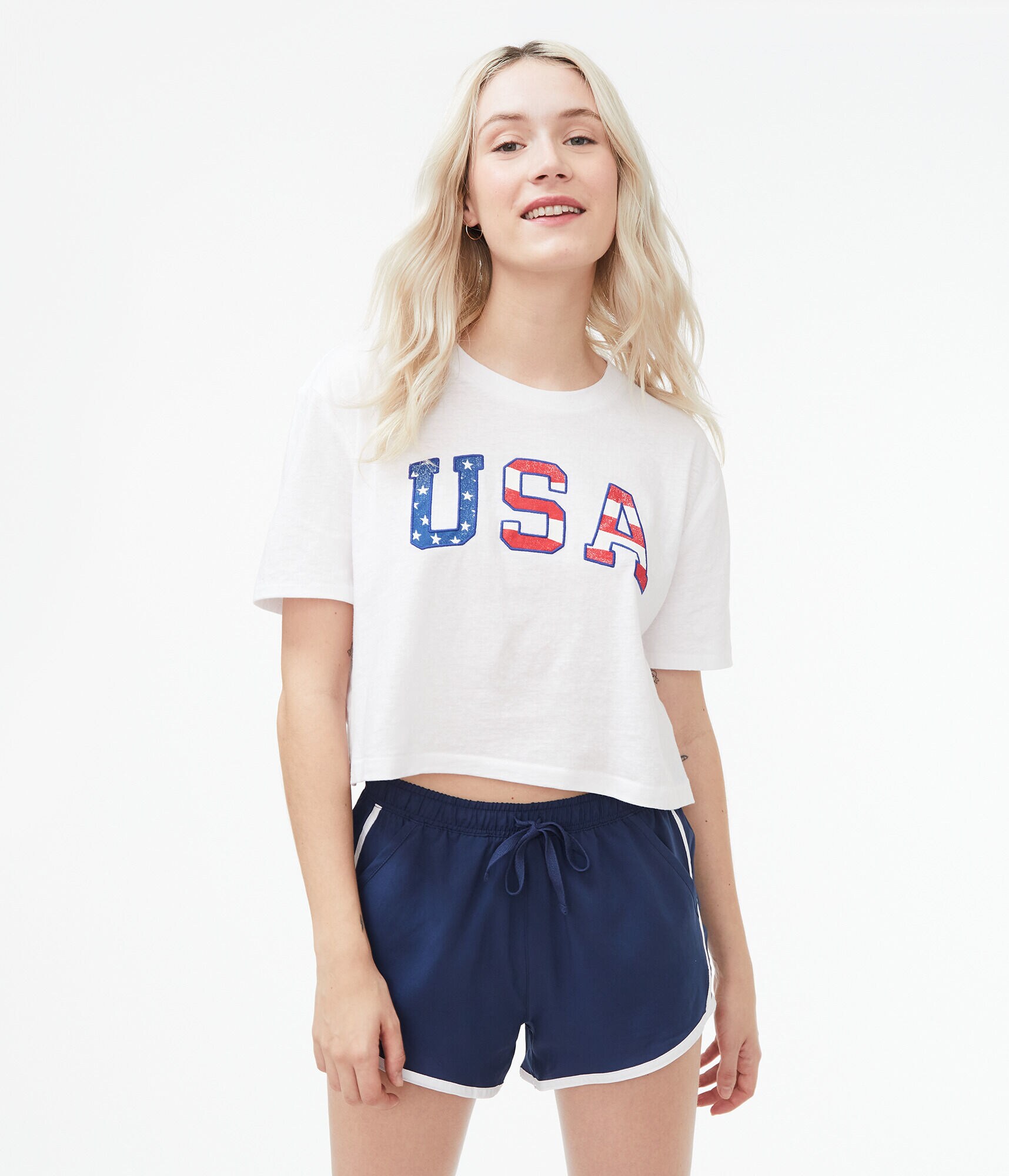 USA Cropped Boxy Tee