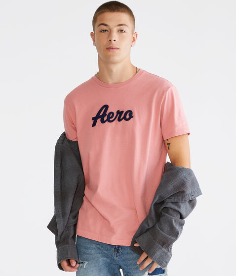 Aero Script Appliqué Graphic Tee