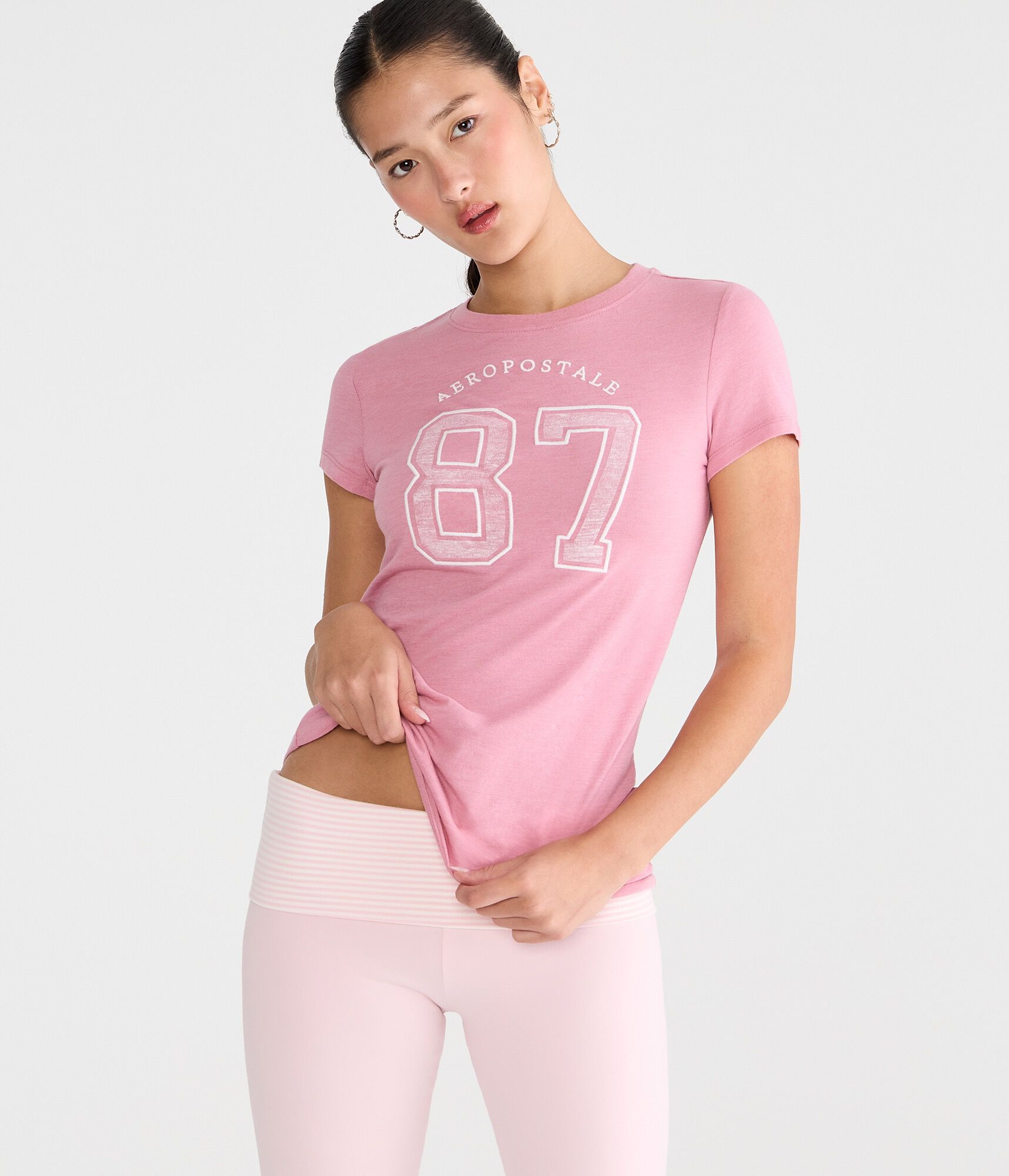 Aeropostale Oversized 87 Graphic Tee