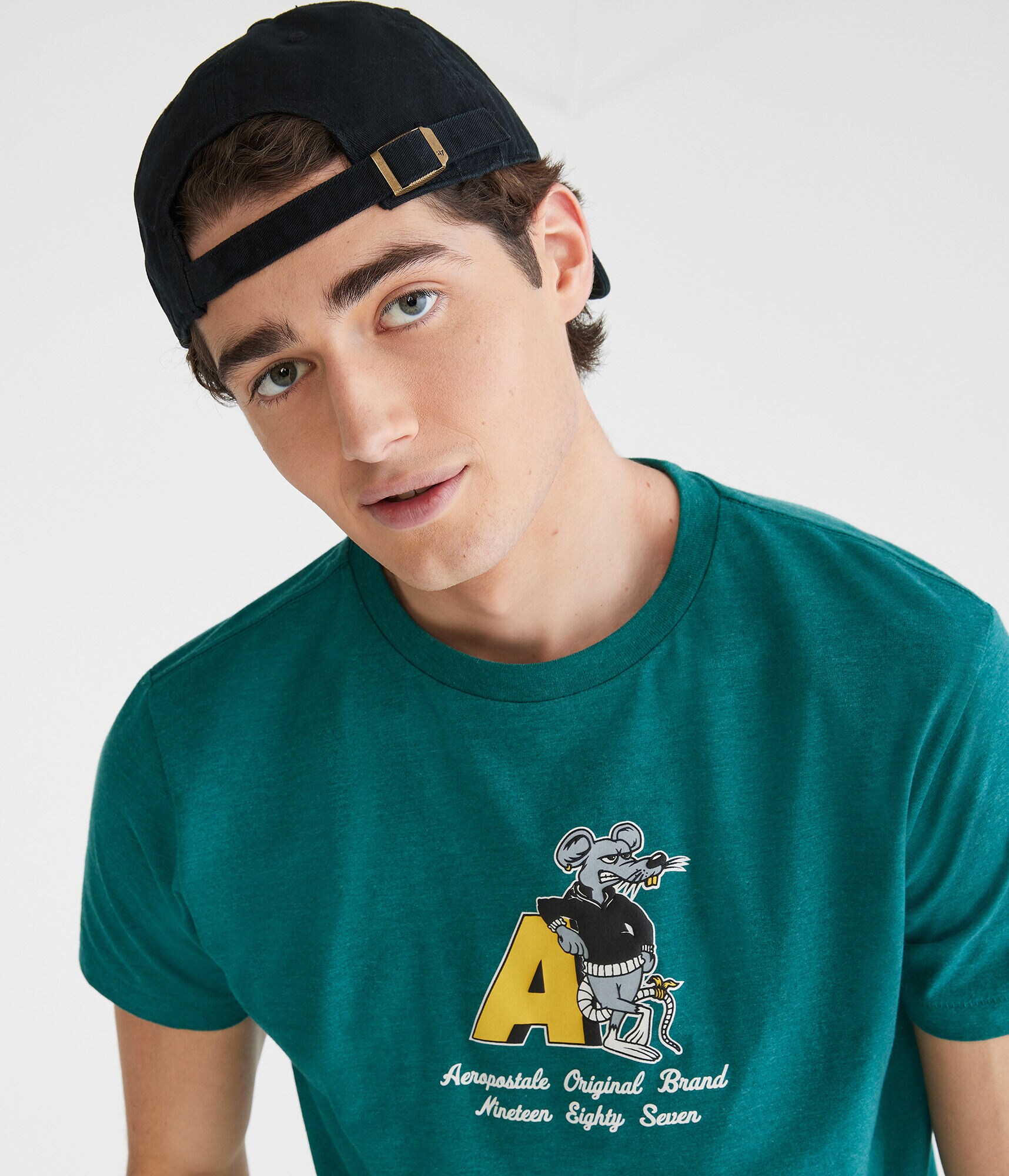 Aeropostale Rat Graphic Tee