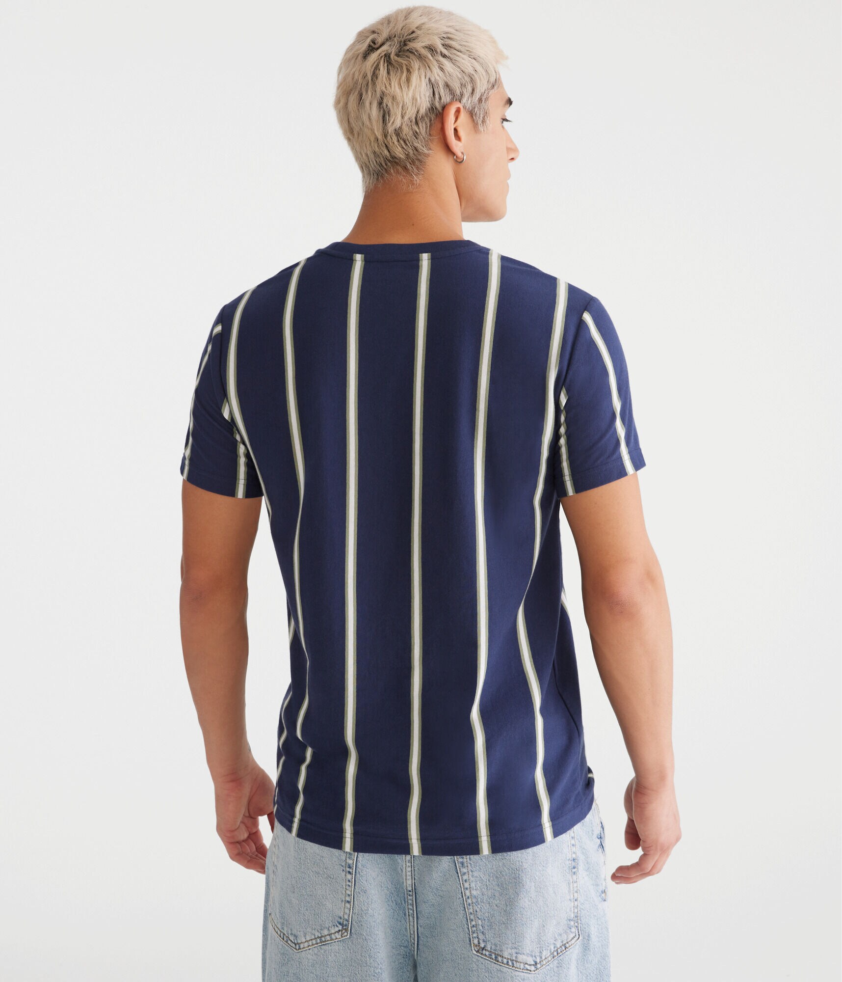 Aero Vertical Stripe Graphic Tee
