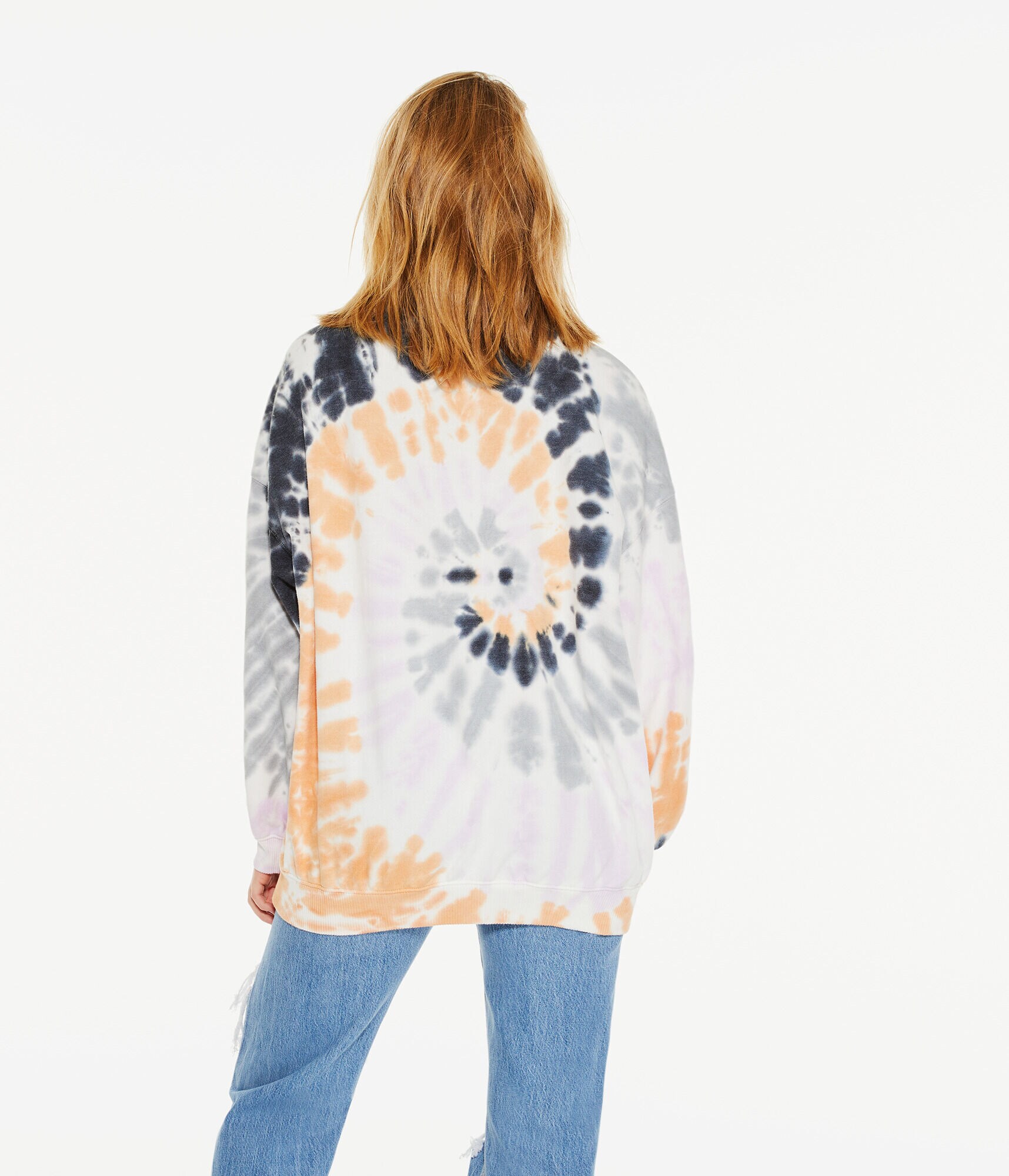 Tie-Dye Oversized Crew Sweatshirt