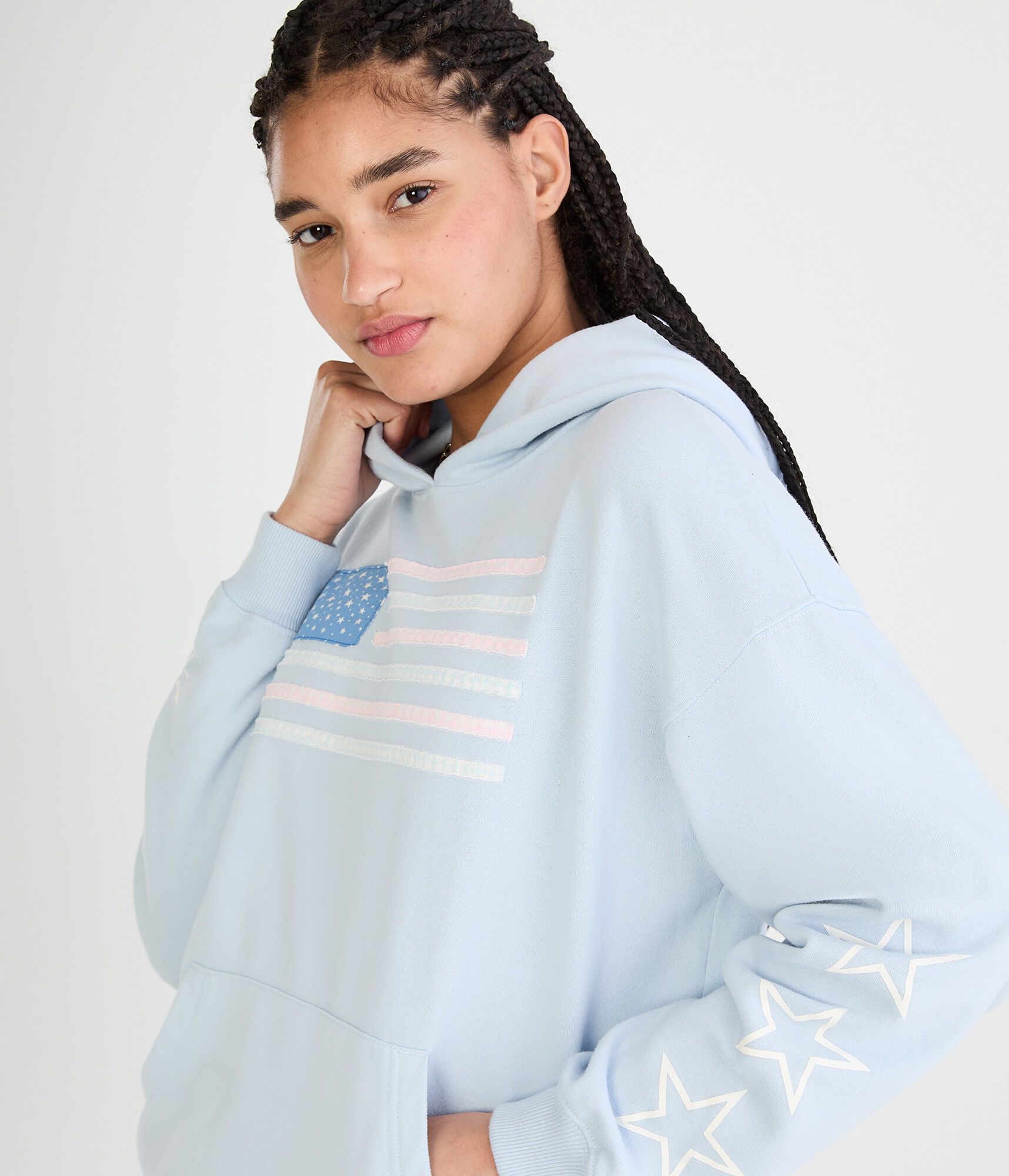 Cloud Soft Flag Americana Pullover Hoodie