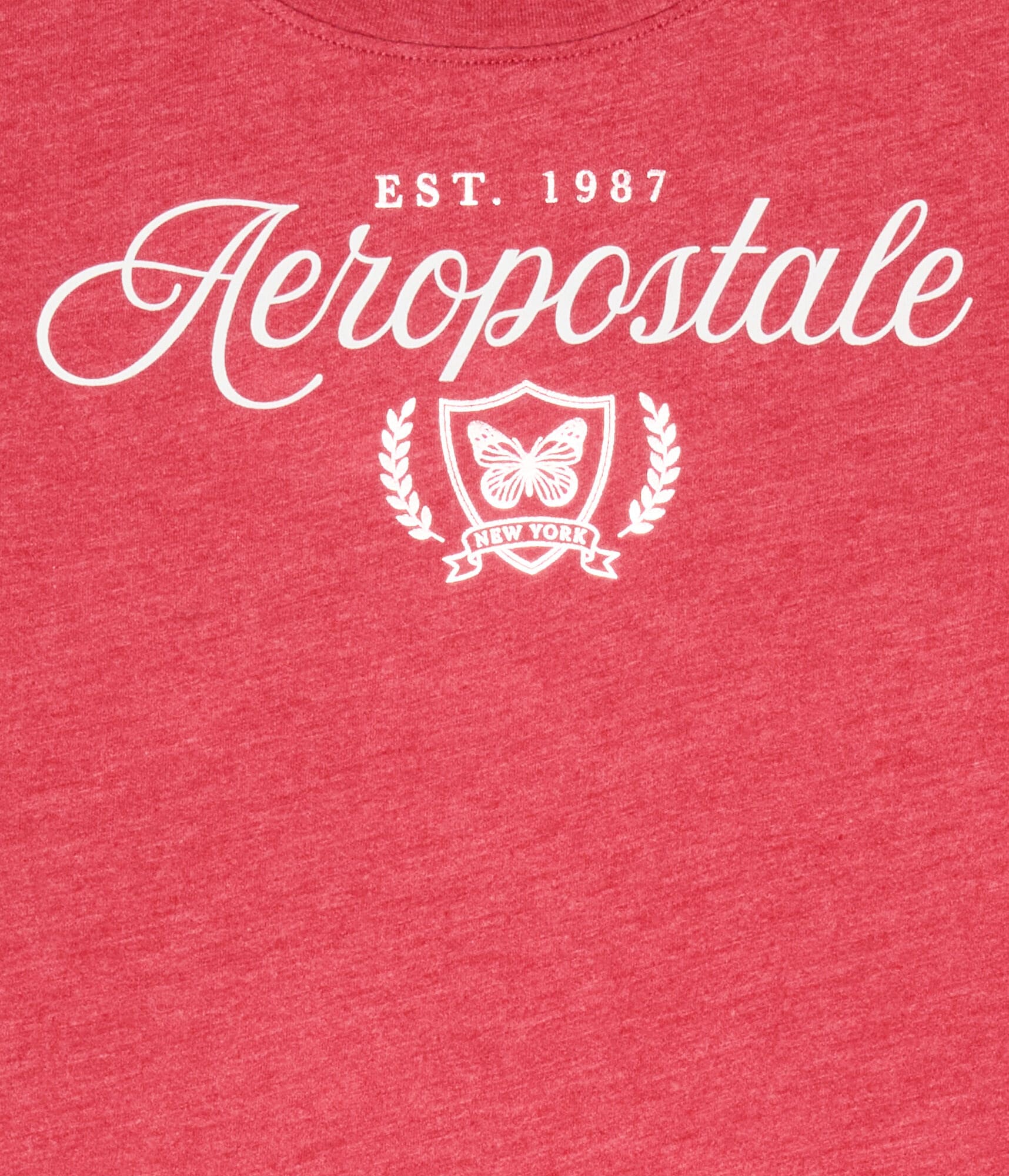 Aeropostale Butterfly Laurels Foil Graphic Tee