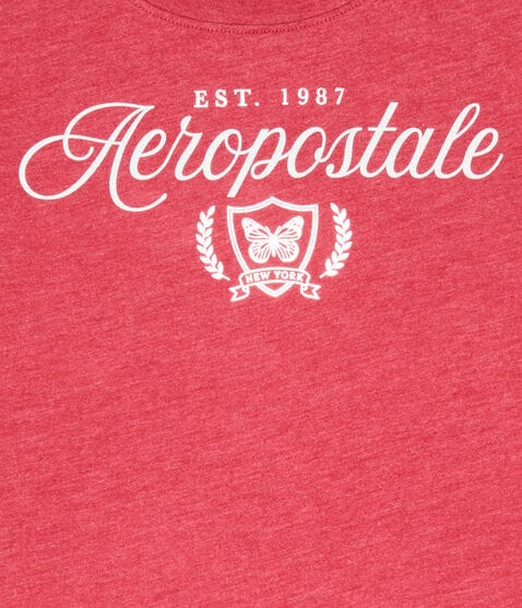 Aeropostale Butterfly Laurels Foil Graphic Tee Aeropostale Butterfly Laurels Foil Graphic Tee