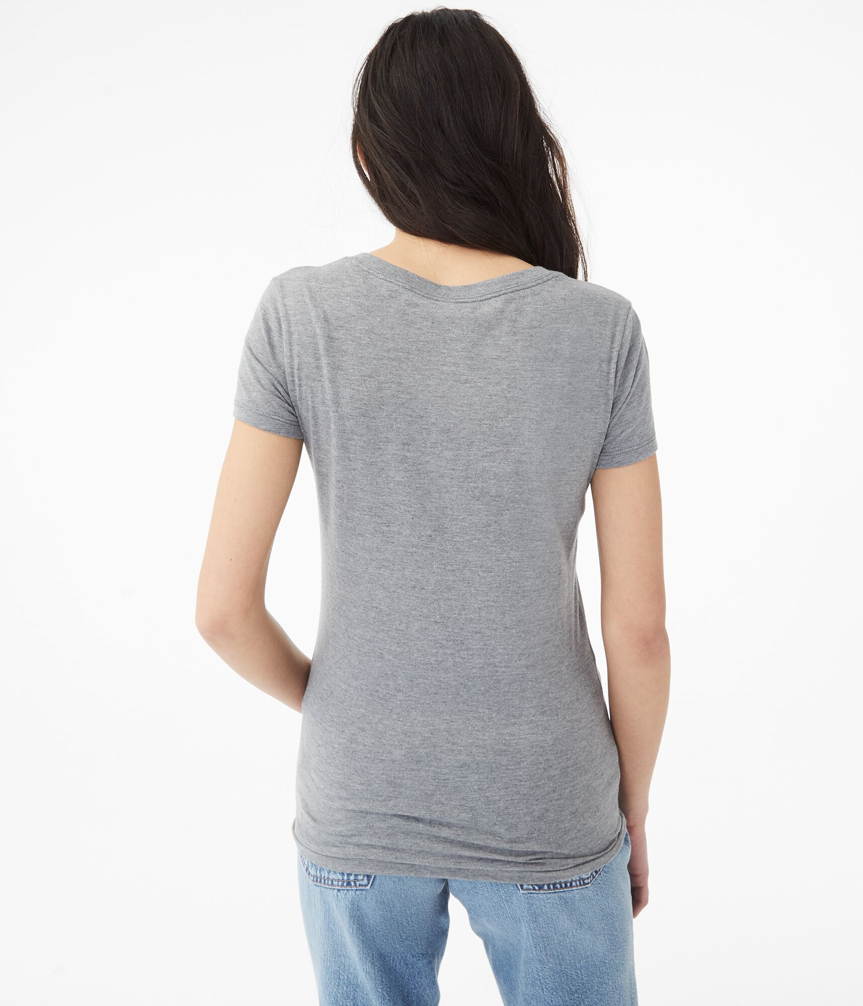 Aero New York V-Neck Graphic Tee