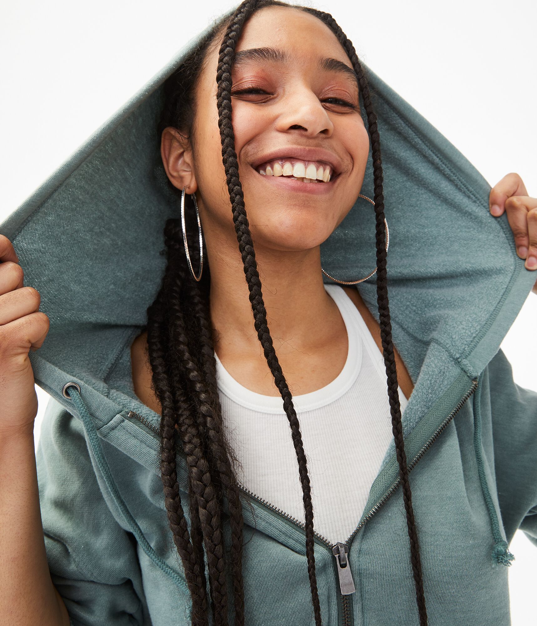 Oversized Full-Zip Hoodie