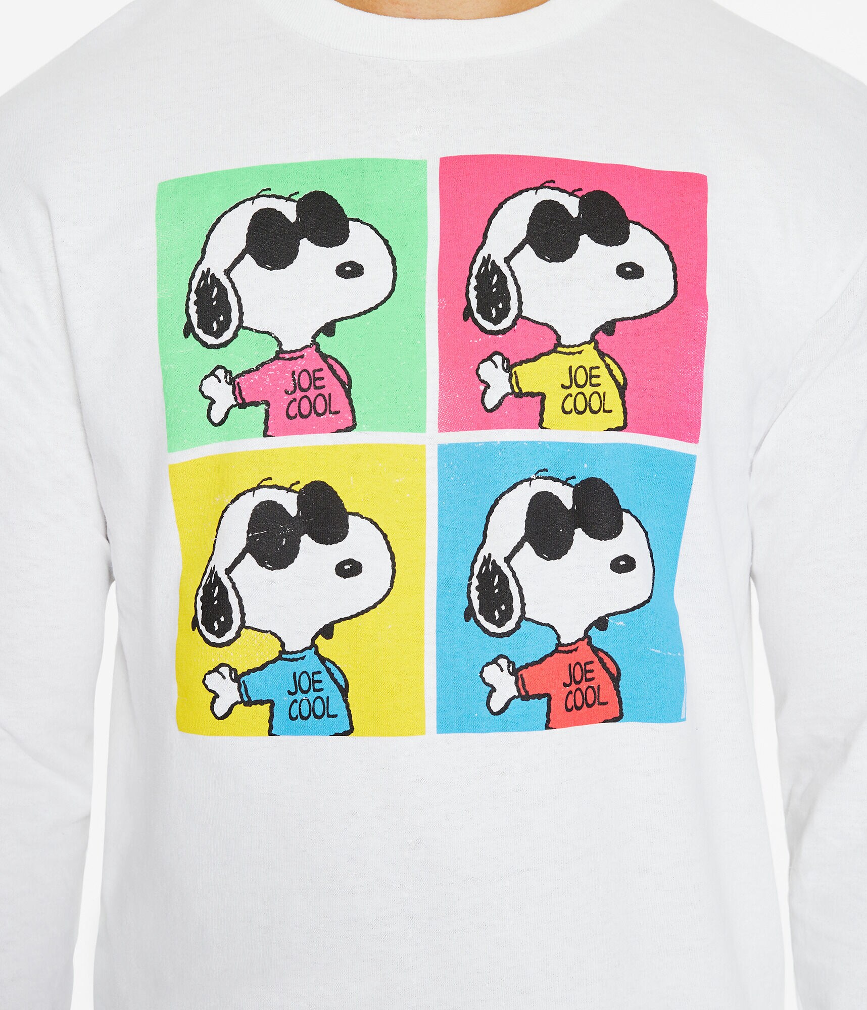 Long Sleeve Snoopy Pop Art Graphic Tee
