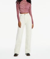 High-Waisted Wide Leg Corduroy Pants