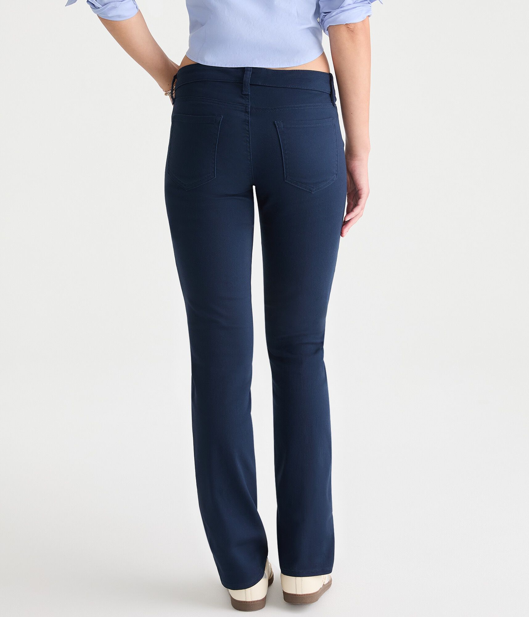 Seriously Stretchy Mid-Rise Straight Uniform Pants