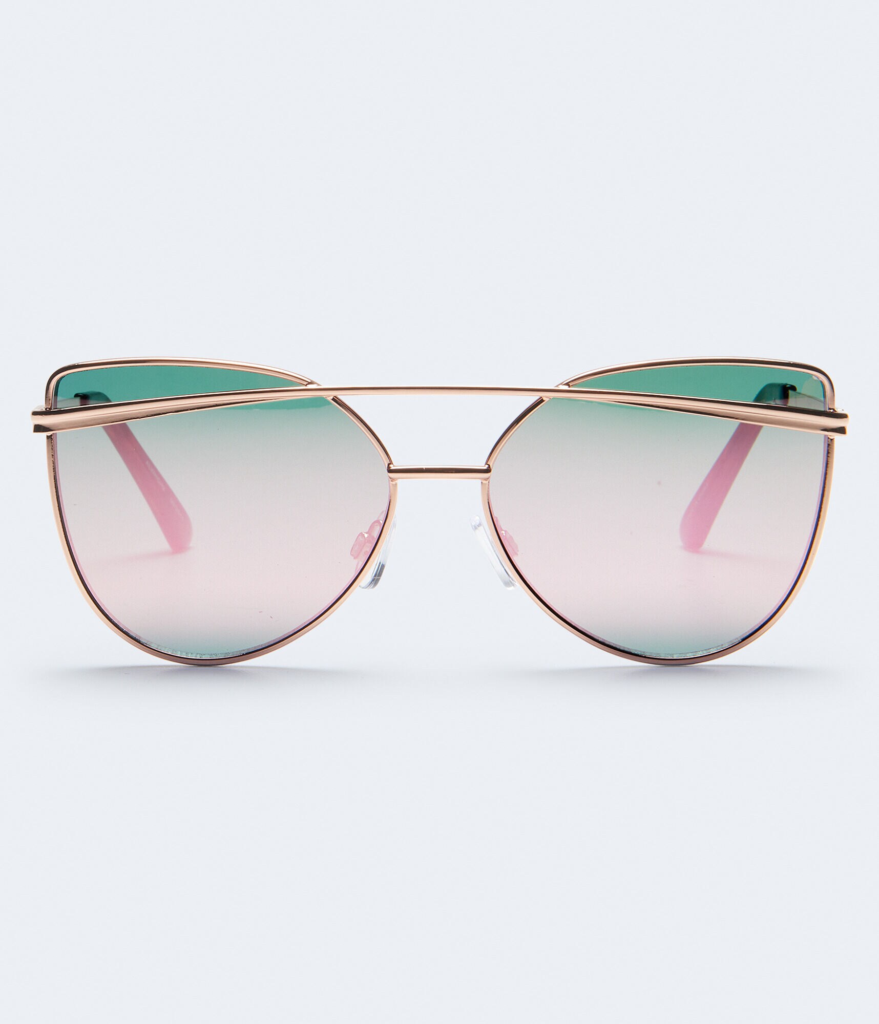 Geometric Flat-Lens Sunglasses