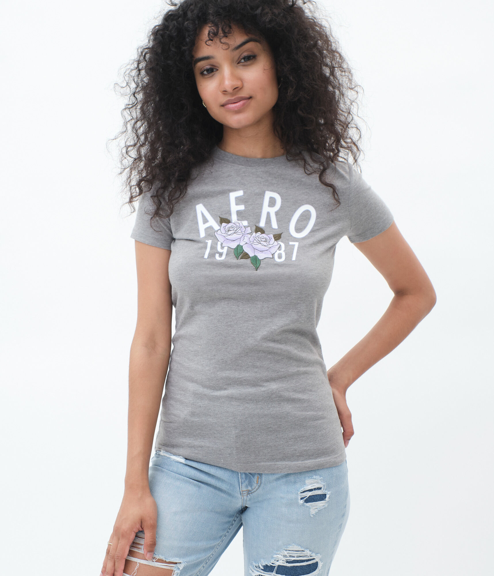 Aero 87 Floral Graphic Tee