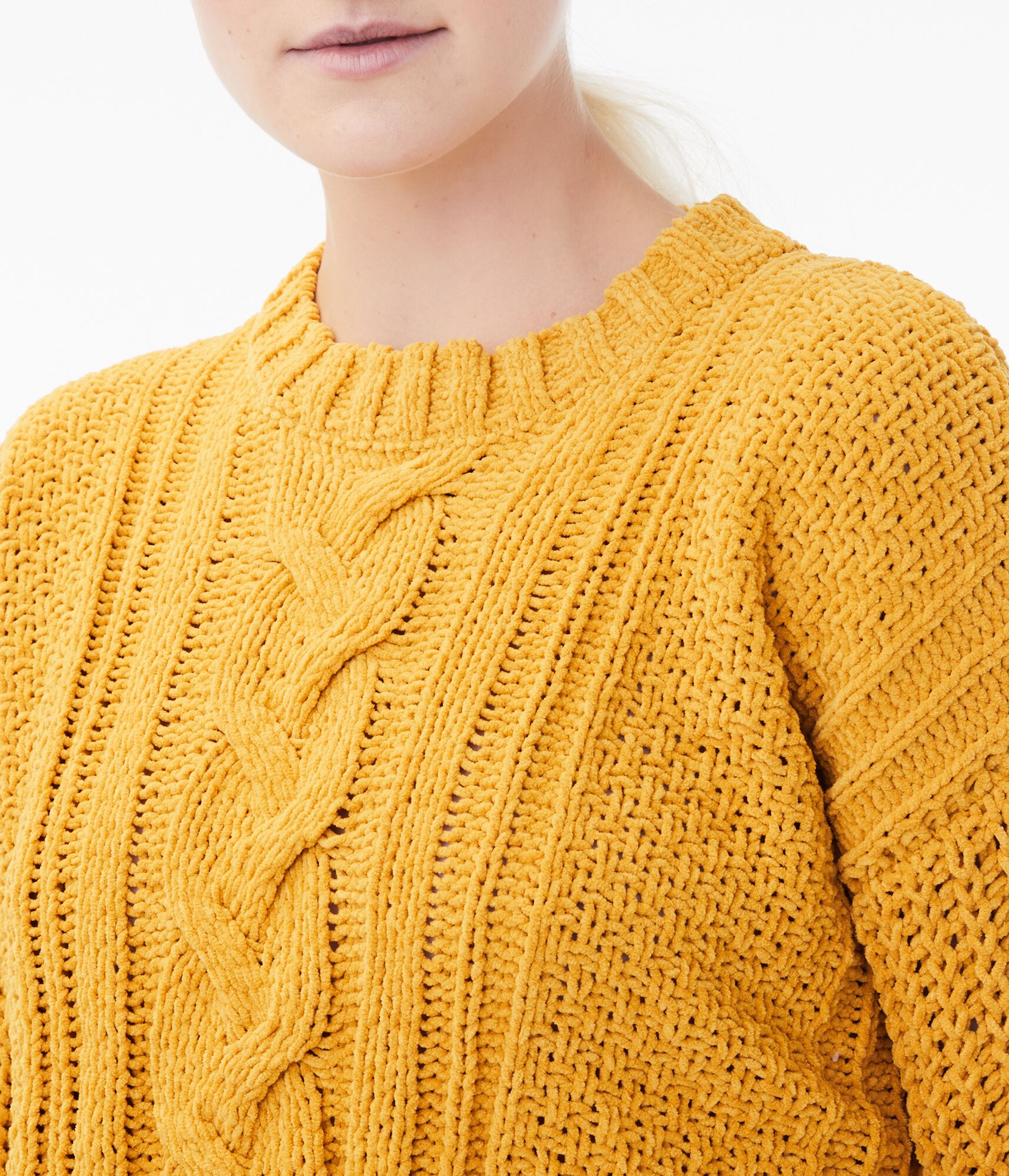 Chenille Cable Sweater