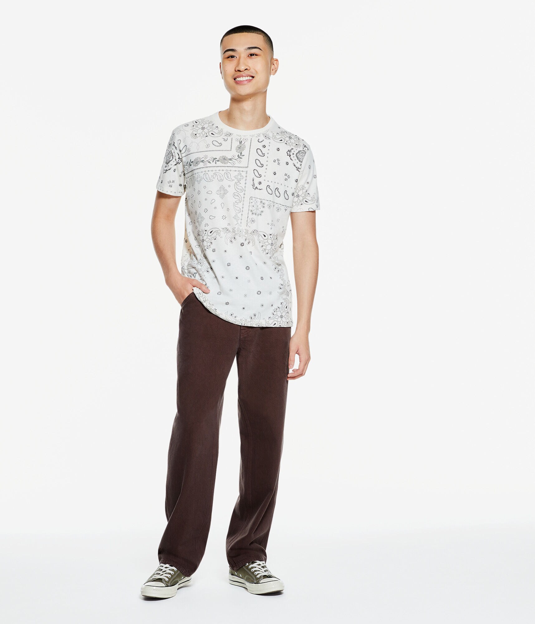 Bandana Print Graphic Tee