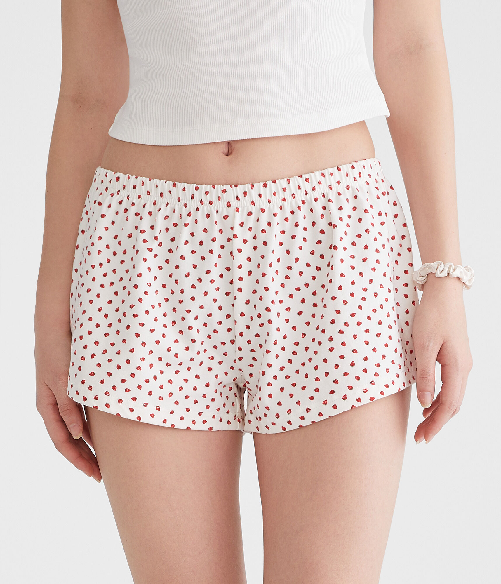 Printed Knit Sleep Shorts