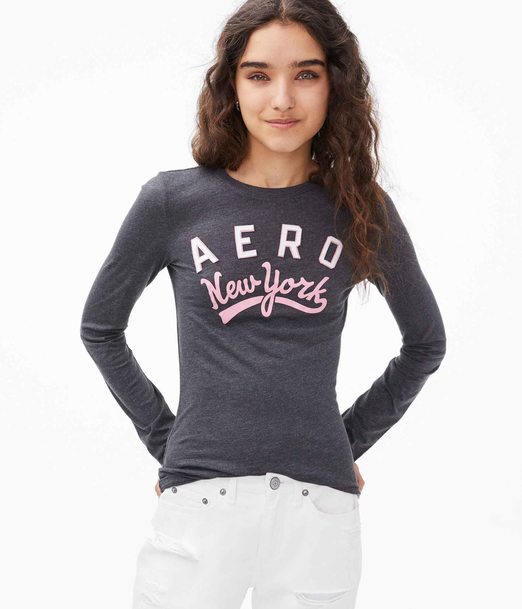 Long Sleeve Aero New York Graphic Tee