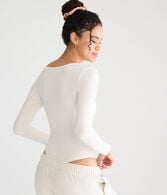 Long Sleeve Buttery Soft Square-Neck Bodysuit